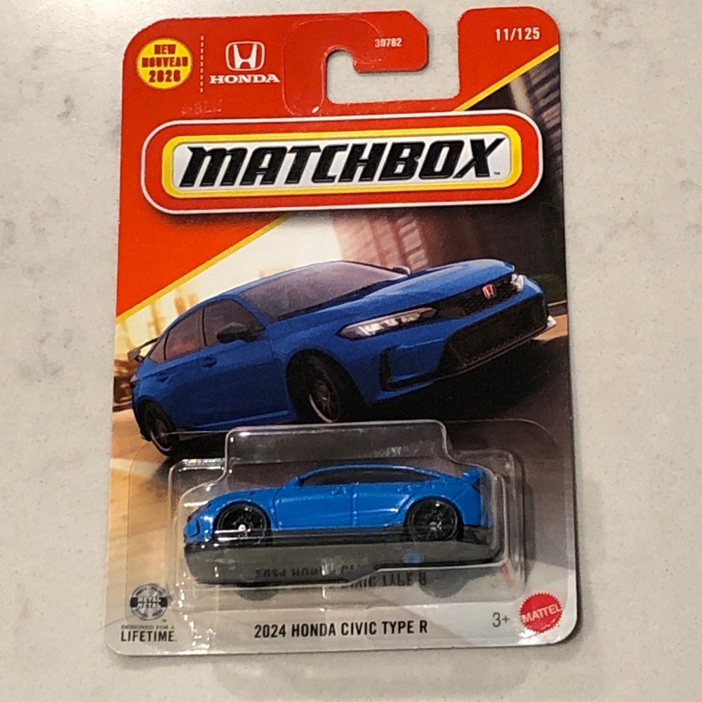 Mattel Matchbox Honda Civic Type R in Blue